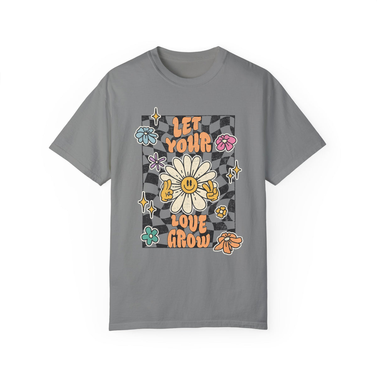 Vintage Women's Graphic T-Shirt | Let Your Love Grow Shirt | Retro Tee