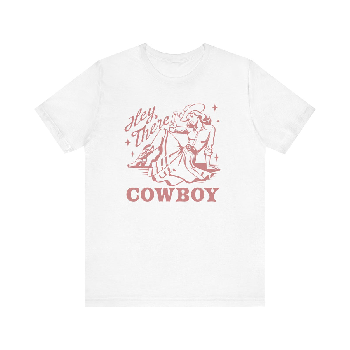 Hey There Cowboy Western Graphic T-Shirt