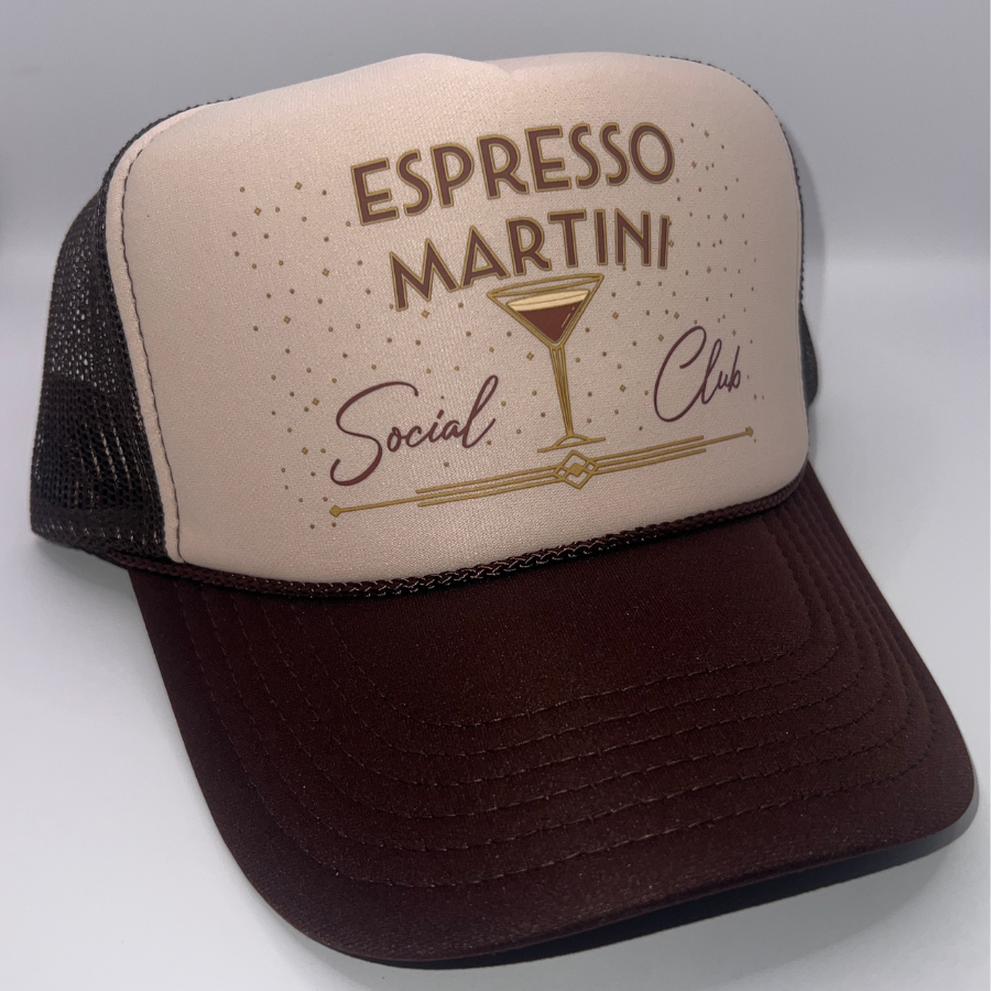 Espresso Martini Hat| Brown Trucker Hat by Haute Sheet
