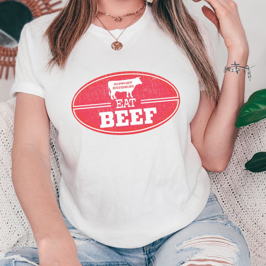 Support Ranchers Eat Beef Tee | Country Graphic T-shirt