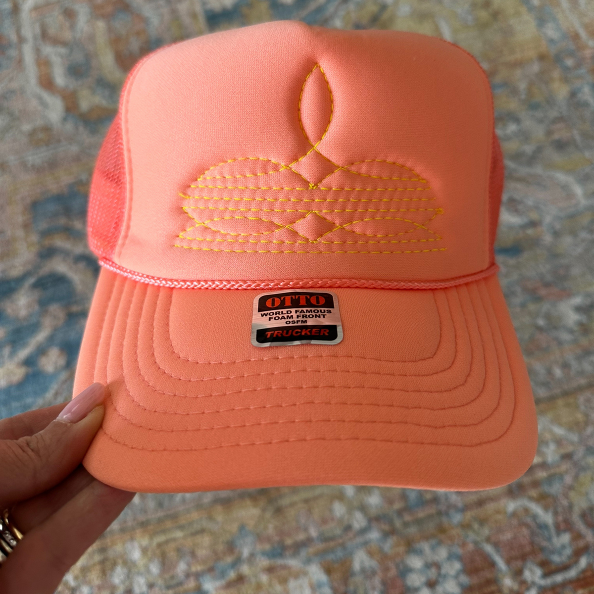 Bootstitch Trucker Hat | Women's Trucker Hats by Haute Sheet