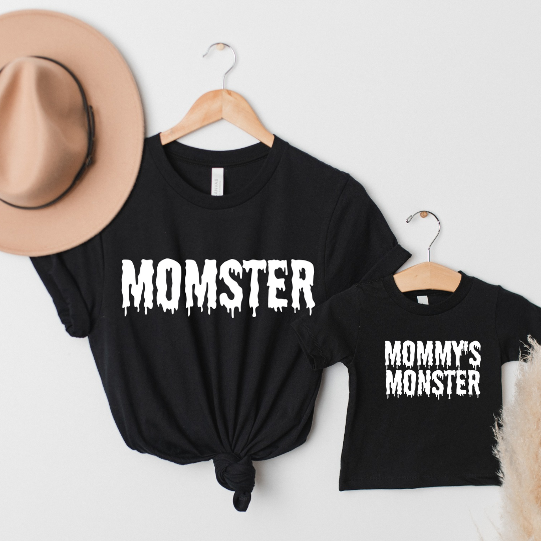 Kids clothes Mommy's Monster Toddler Short Sleeve Graphic Tee