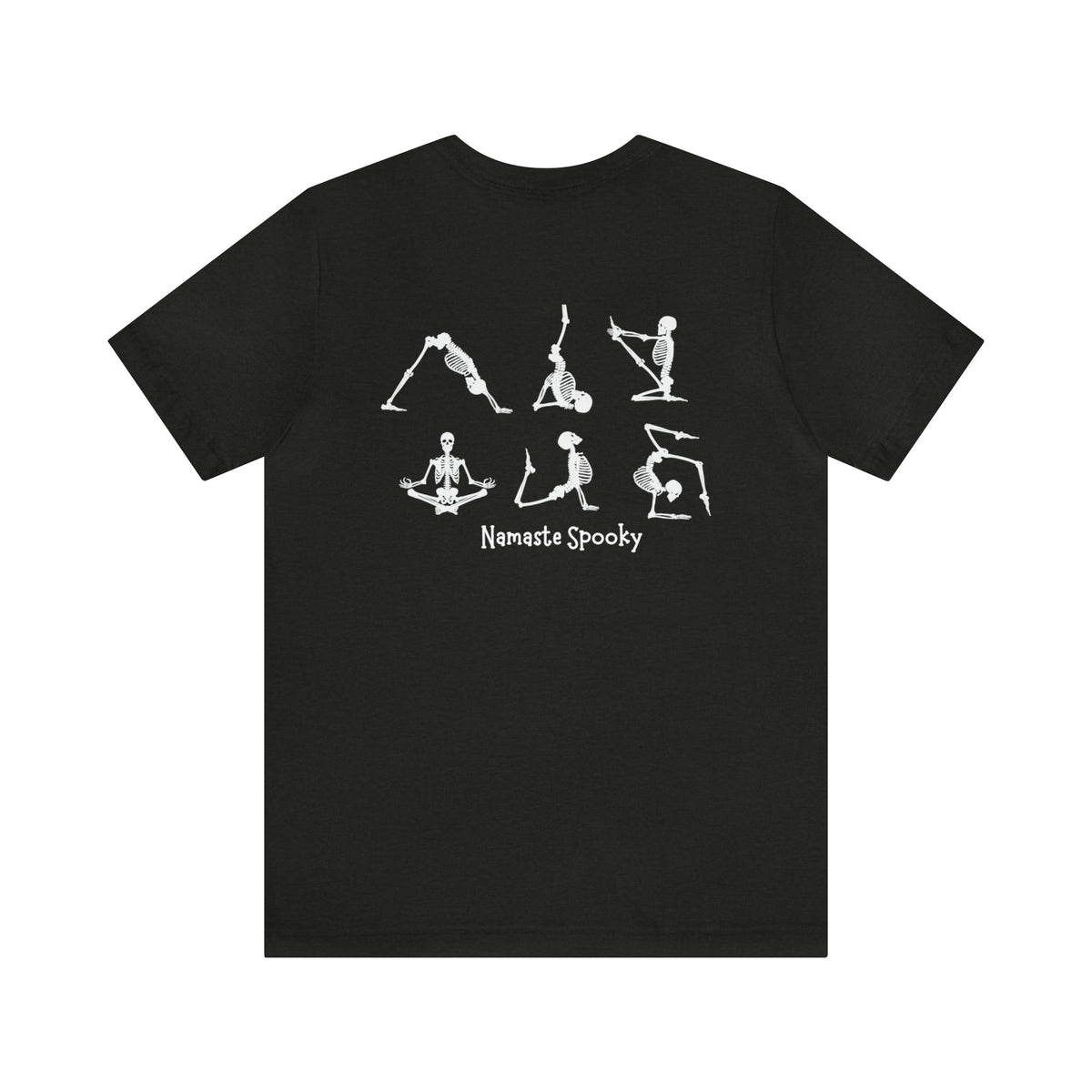 T-Shirt Black Heather / S Namaste Spooky Short Sleeve Graphic Tee