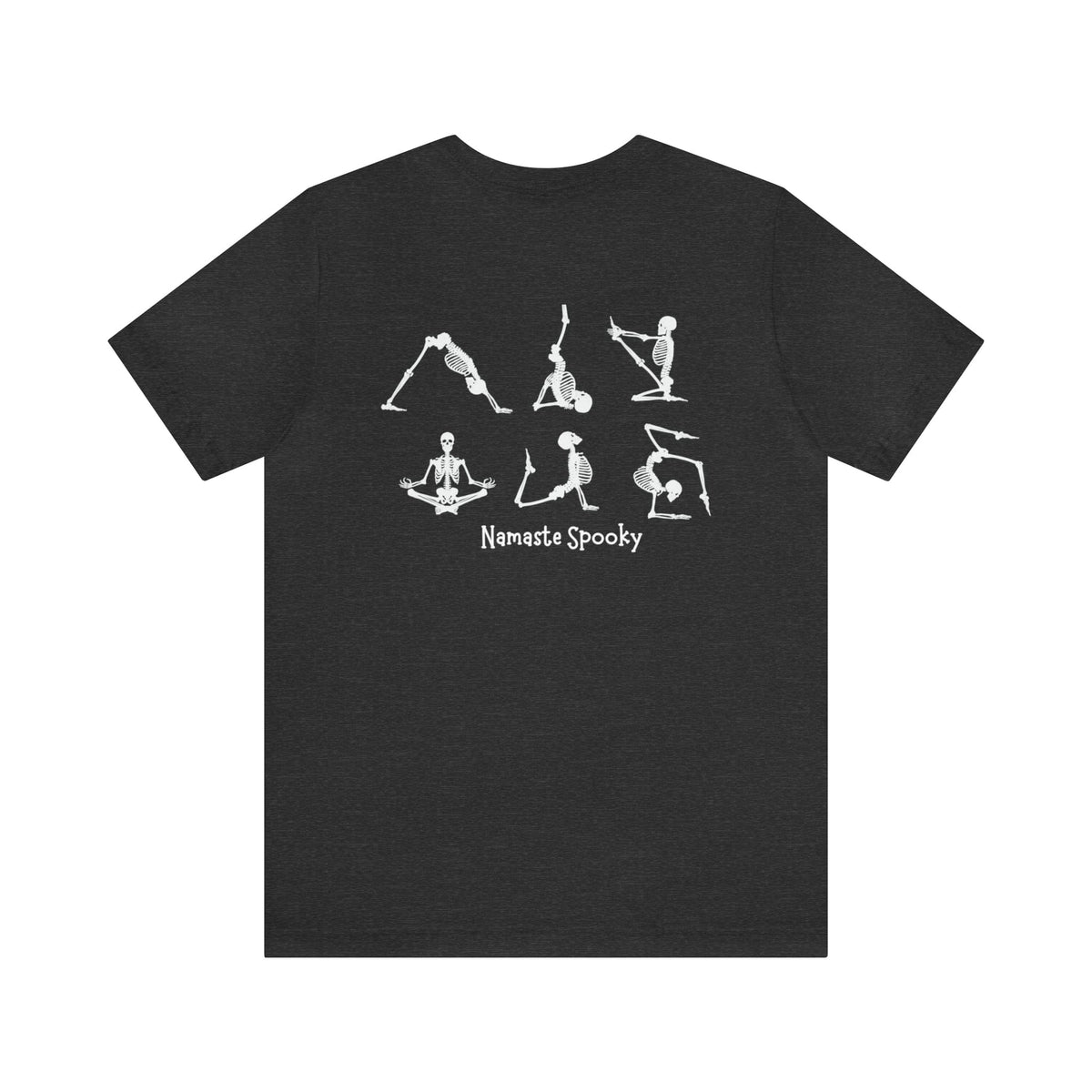 T-Shirt Dark Grey Heather / XL Namaste Spooky Short Sleeve Graphic Tee