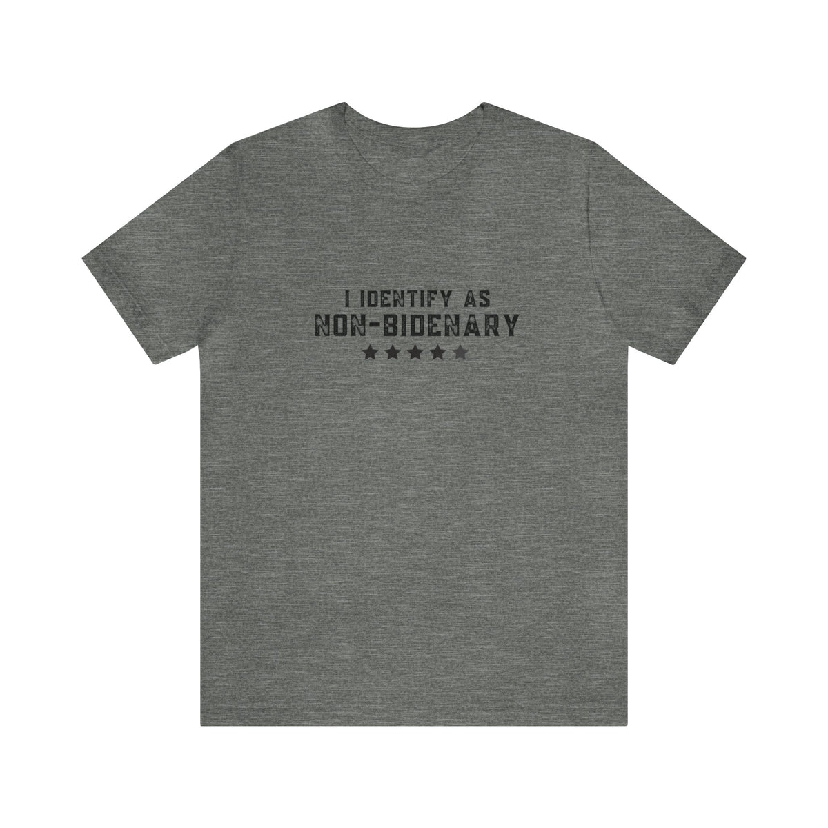 T-Shirt Deep Heather / XS Non-Bidenary Unisex Jersey Short Sleeve Graphic Tee