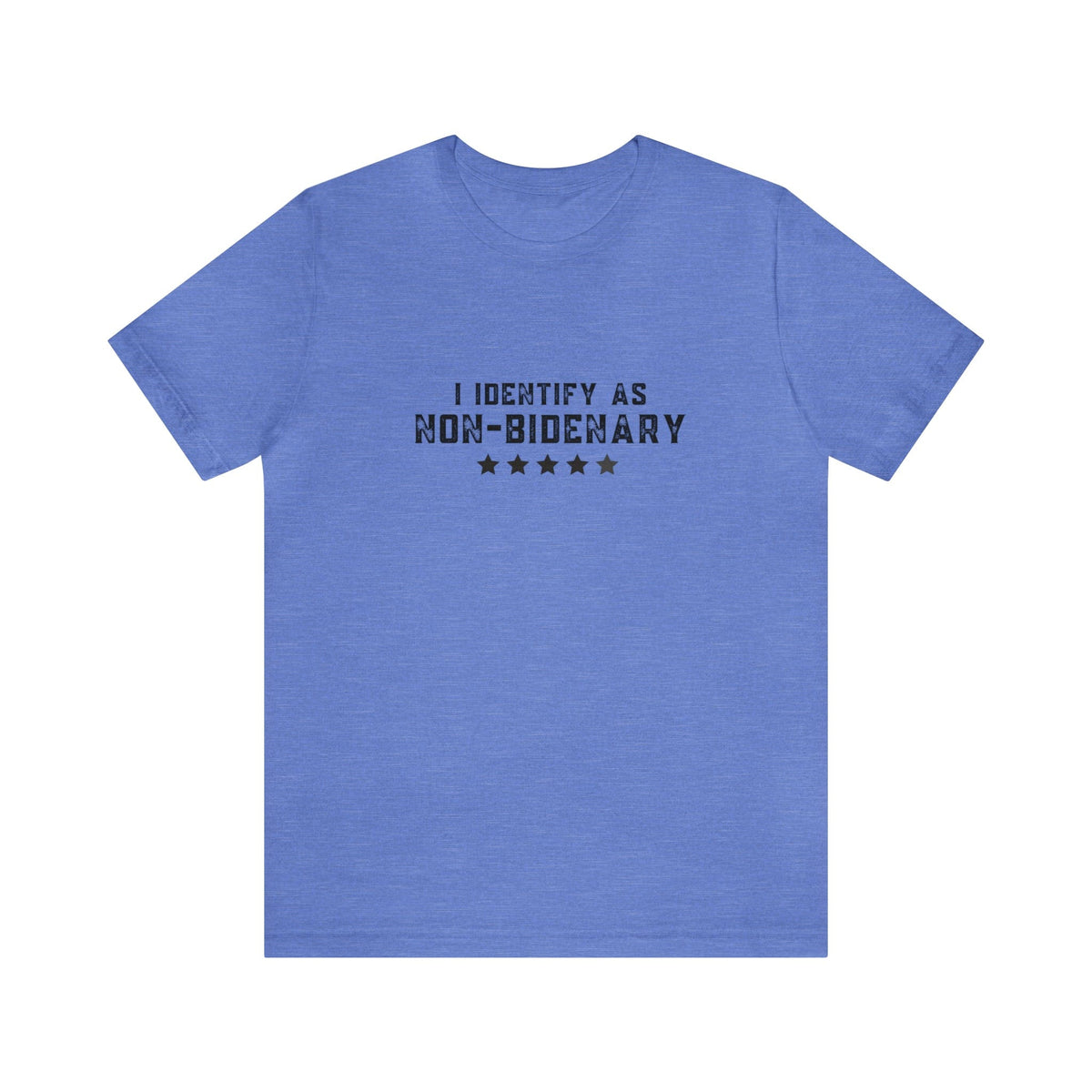 T-Shirt Heather Columbia Blue / XS Non-Bidenary Unisex Jersey Short Sleeve Graphic Tee