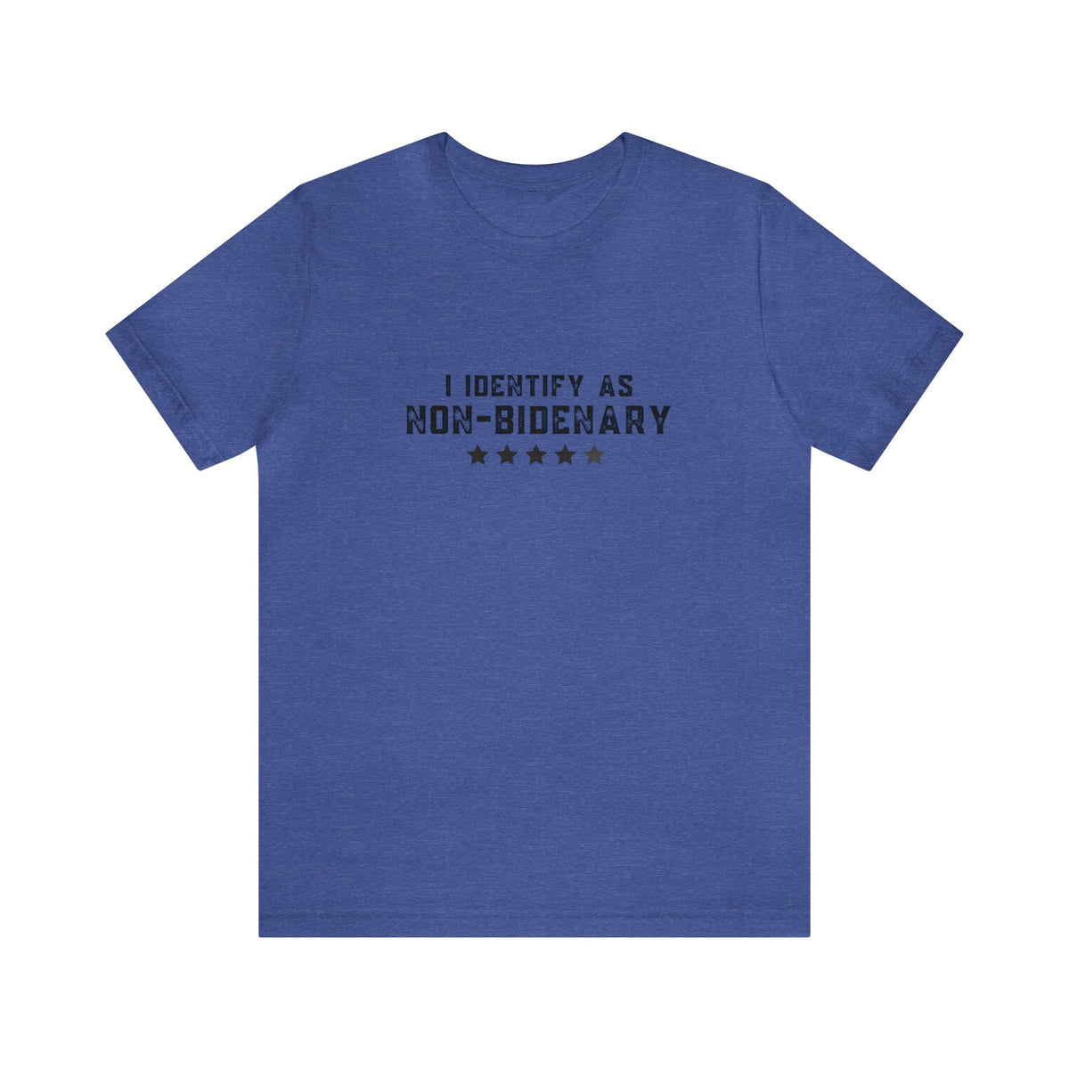T-Shirt Heather True Royal / XS Non-Bidenary Unisex Jersey Short Sleeve Graphic Tee