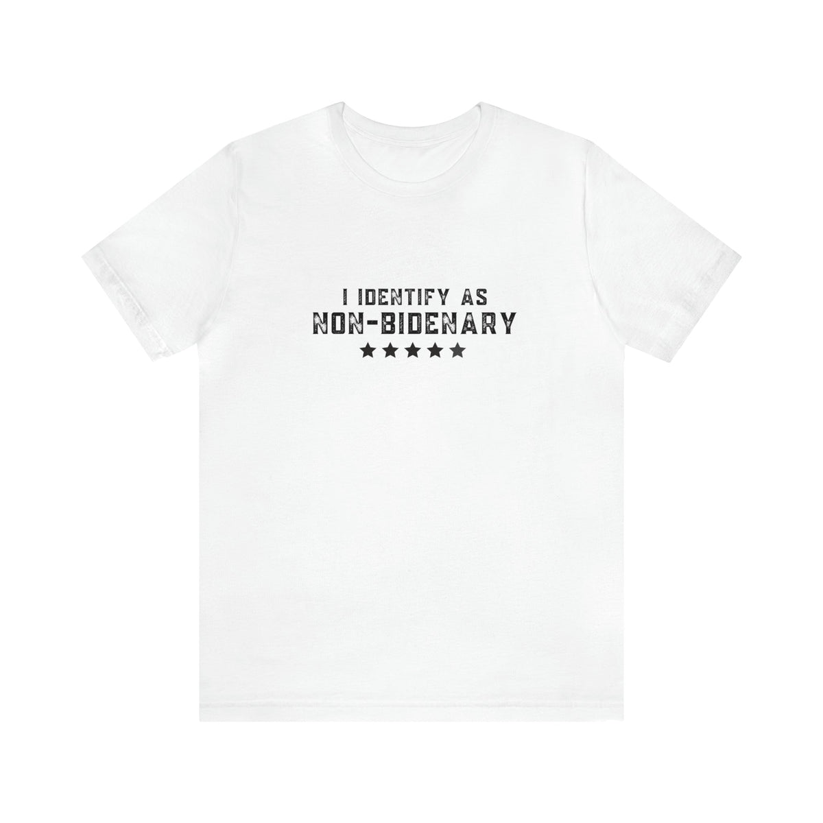 T-Shirt White / M Non-Bidenary Unisex Jersey Short Sleeve Graphic Tee