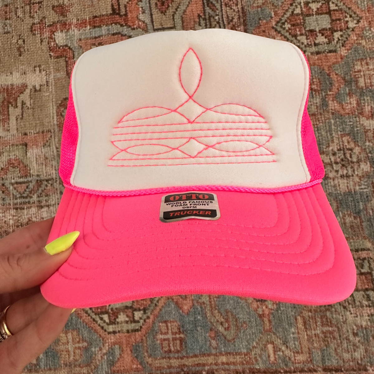 Bootstitch Trucker Hat | Women's Trucker Hats by Haute Sheet