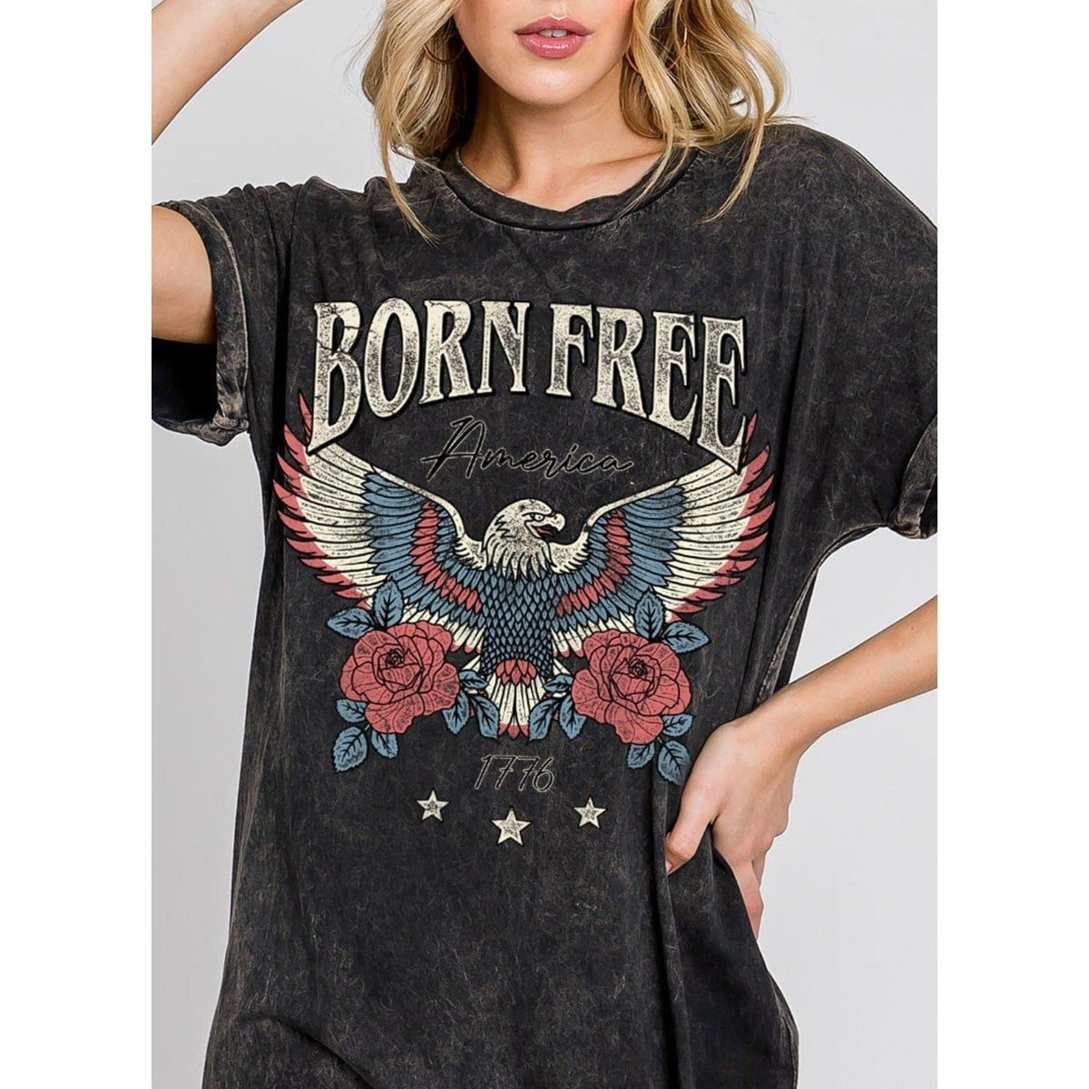 Born Free America 1776 Graphic Midi Dress TheFringeCultureCollective