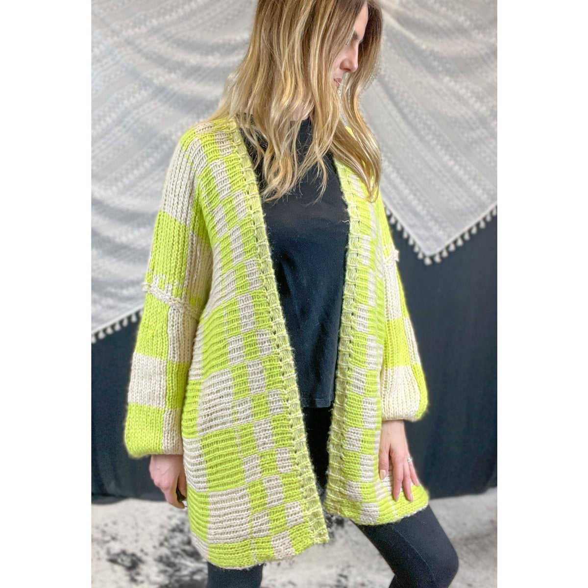 Check this out Lime Green Cardigan Cardigan TheFringeCultureCollective