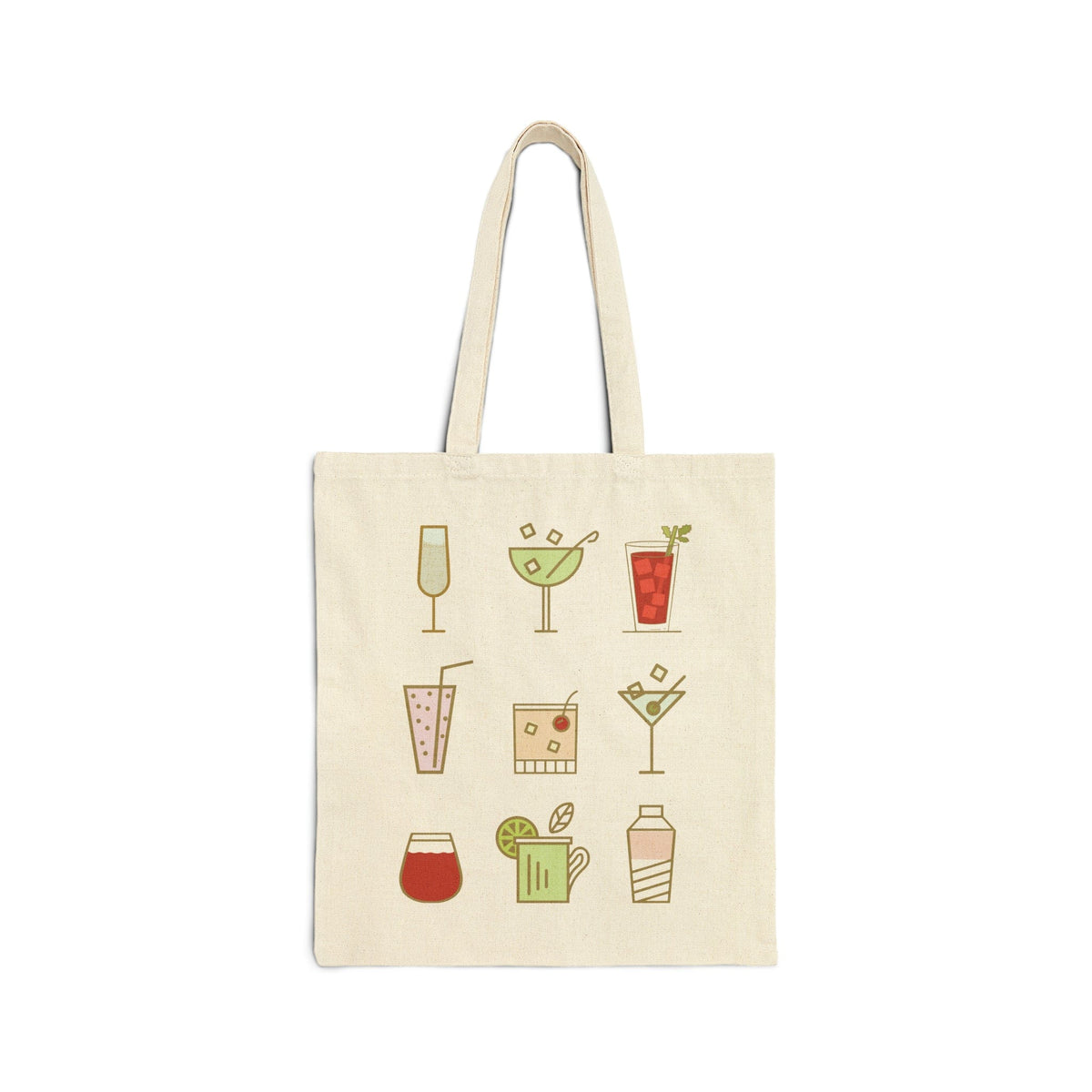 Cocktail Lover Canvas Tote Bag | Party Gift Bag | Reusable Bags Bags TheFringeCultureCollective
