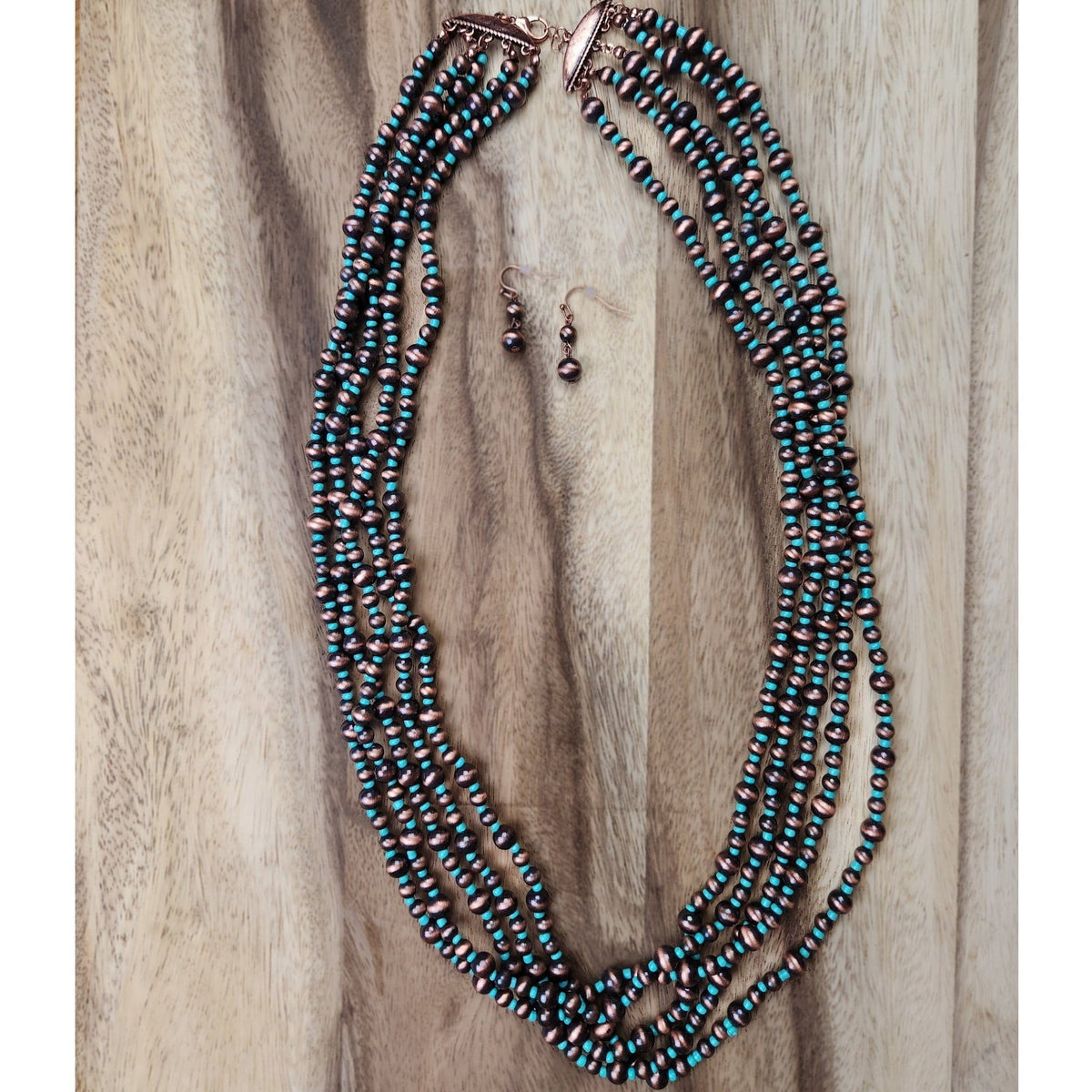 Copperhead Road Layered Beaded Necklace Western Necklace TheFringeCultureCollective