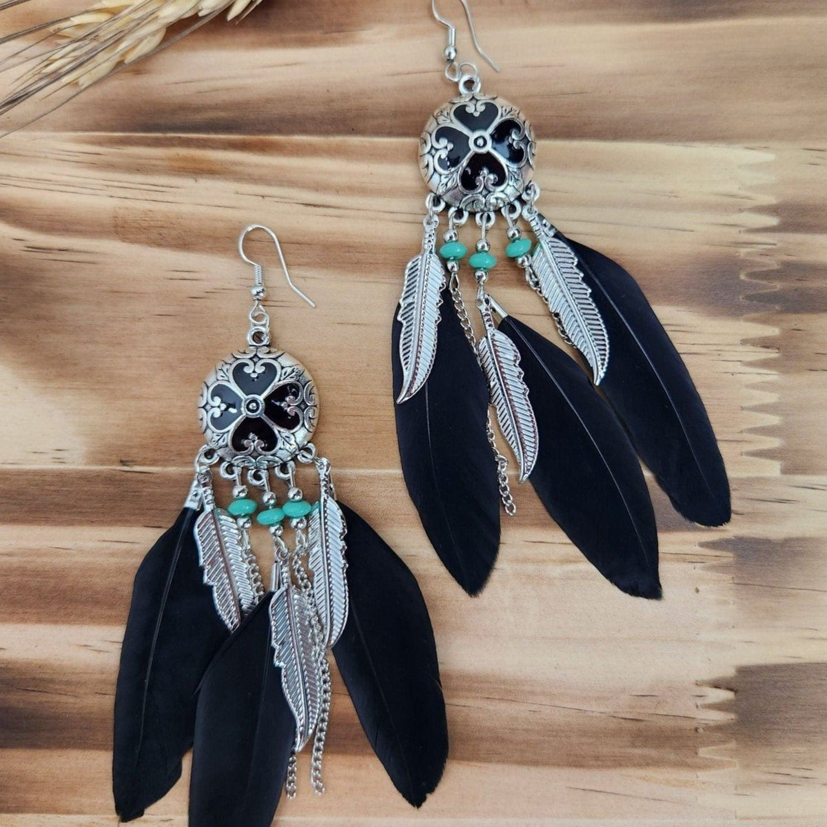 Dream Catcher Feather Earrings TheFringeCultureCollective