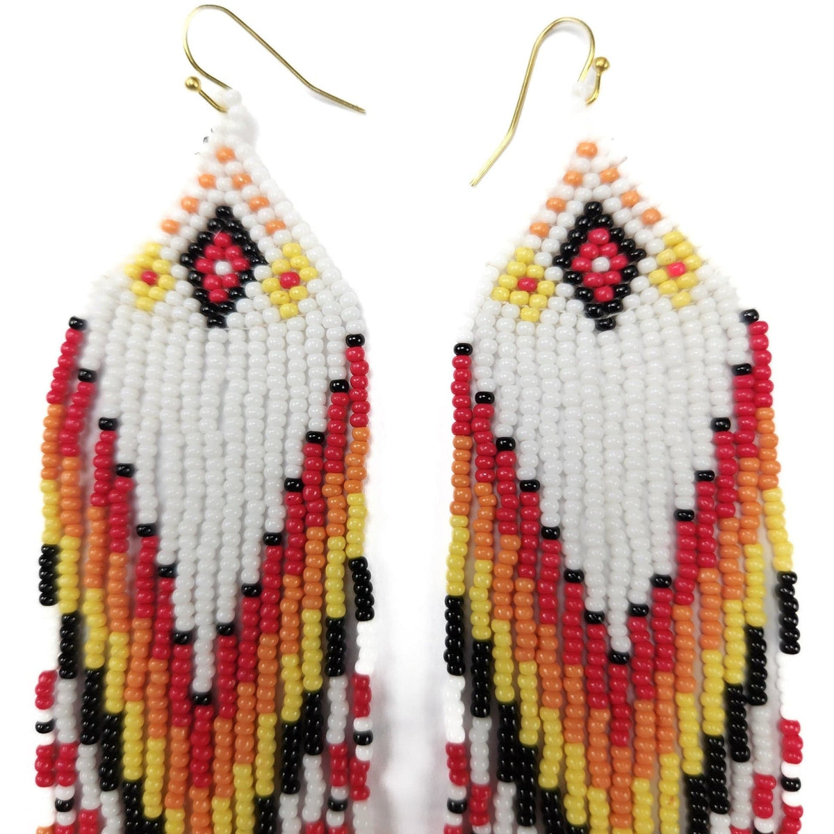 Fall for me Fringe Beaded Earrings Beaded Earrings TheFringeCultureCollective