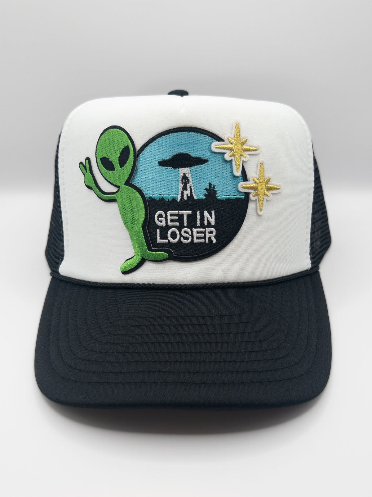 Get In Loser Alien Hat | Patch Trucker Hat | Trendy Trucker Hats Hats TheFringeCultureCollective