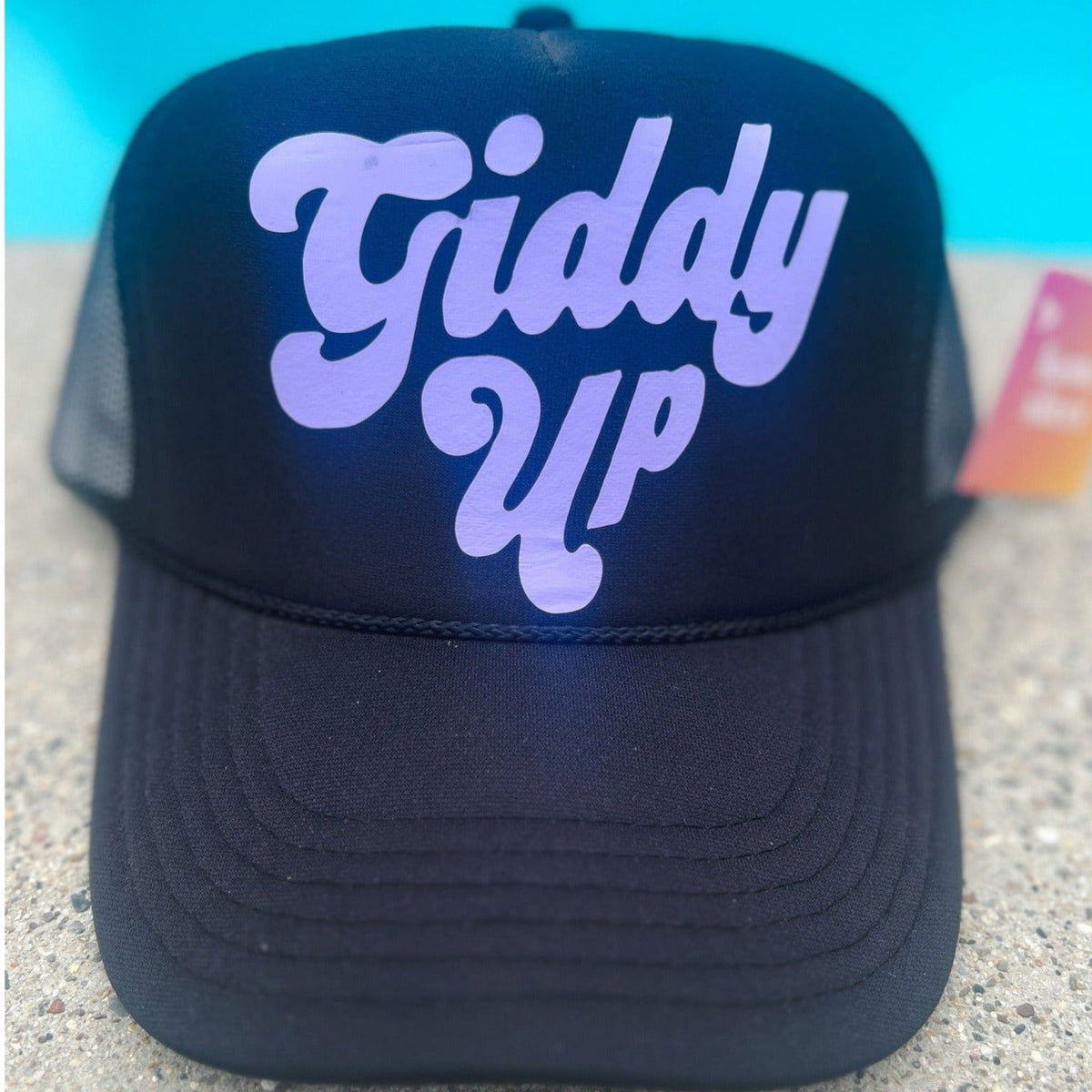 Giddy Up | Black Trucker Hat by Haute Sheet Hats TheFringeCultureCollective