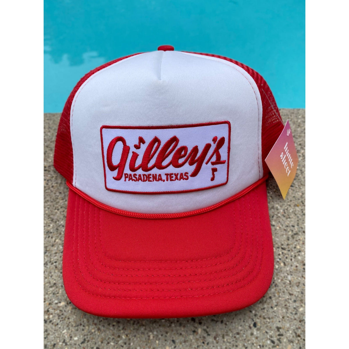 Gilley's Pasadena Texas- Haute Sheet Trucker Hat Hats TheFringeCultureCollective