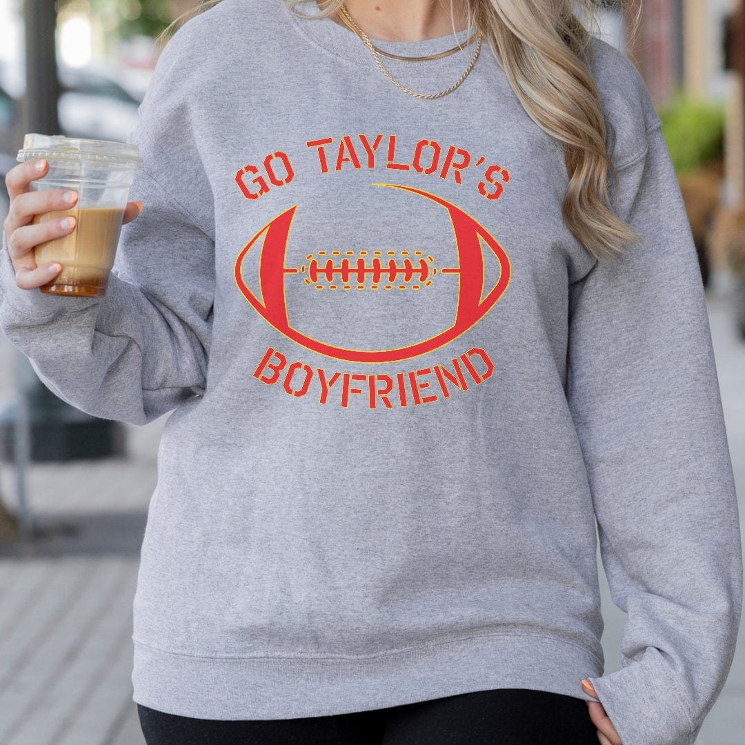 Go Taylor's Boyfriend Sweatshirt | Travis Kelce Merch | Swiftie Sweatshirt Sweatshirt TheFringeCultureCollective