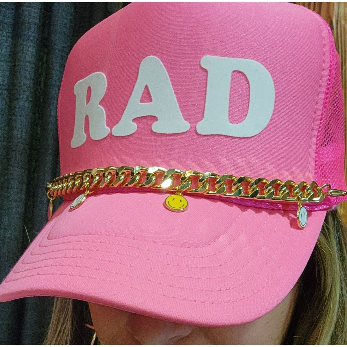 Gold Trucker Chains | Hat Chains by Haute Sheet Hats TheFringeCultureCollective