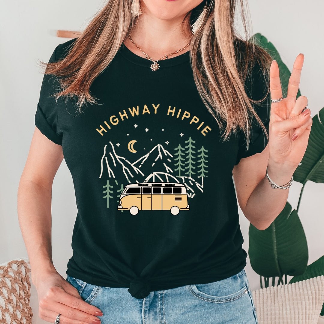 Highway Hippy Graphic Tee | Wanderlust Shirt T-Shirt TheFringeCultureCollective