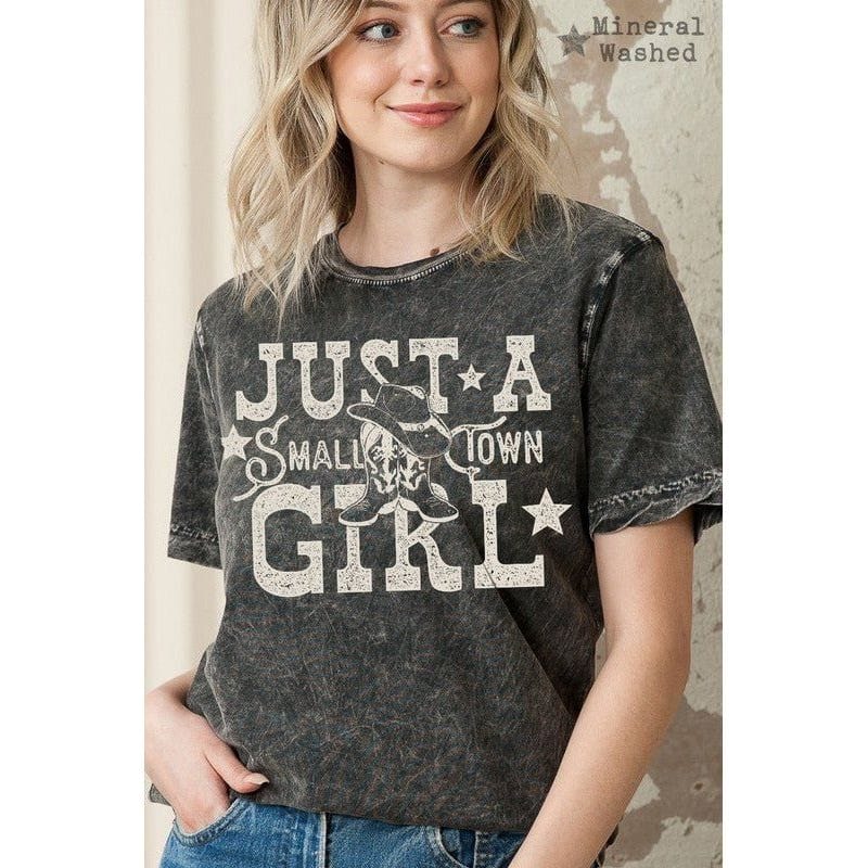 Just a Small Town Girl Tee | Country Graphic Tee | Western T-shirt Graphic T-shirt TheFringeCultureCollective