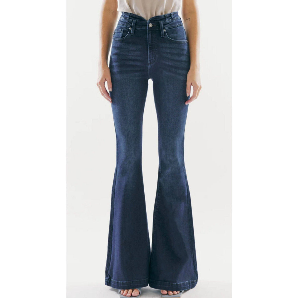 Kancan Bell Bottom Flare Jeans |Tall Bell Bottom Jeans Denim TheFringeCultureCollective