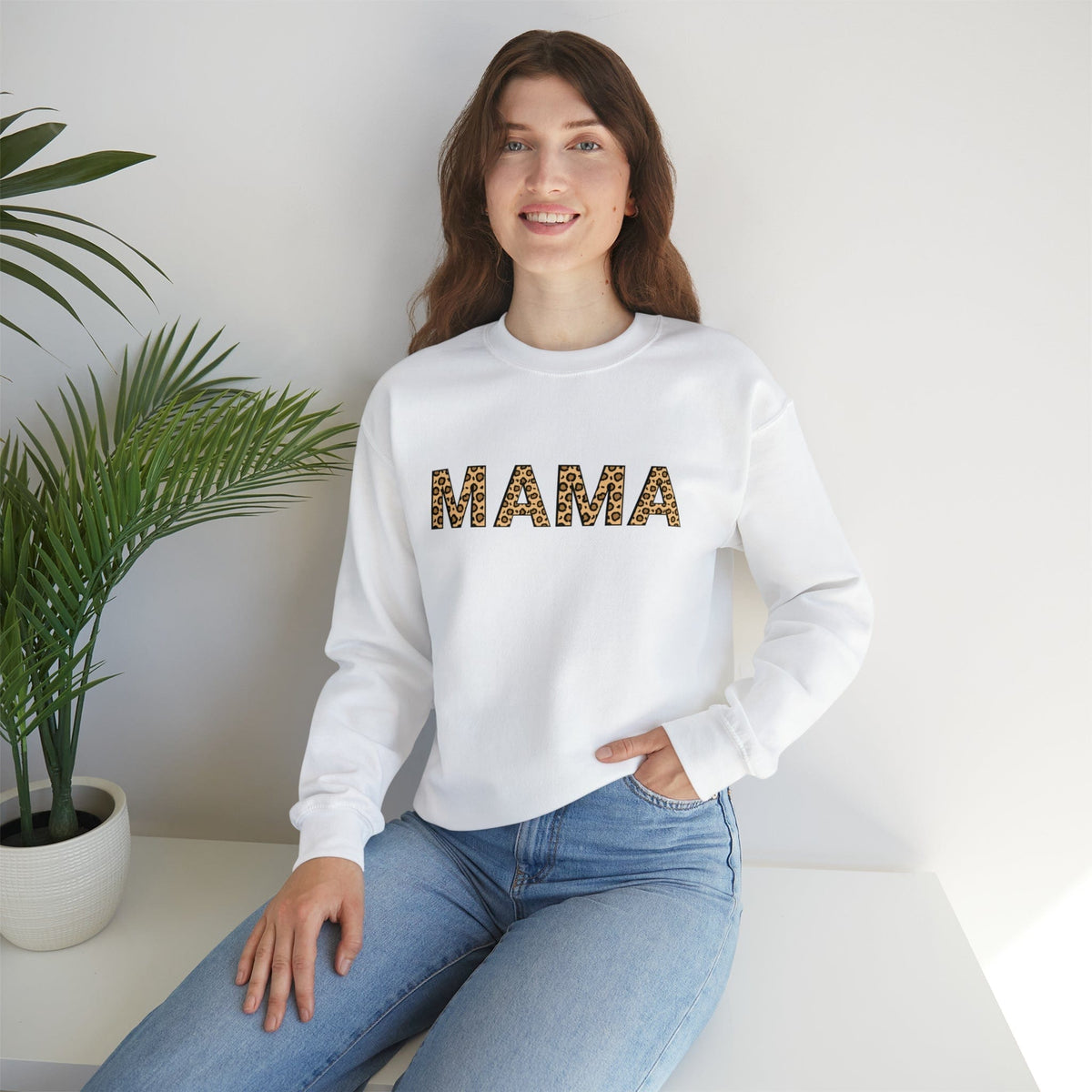 Leopard Print MAMA Sweatshirt | Mom Sweatshirt Sweatshirt TheFringeCultureCollective