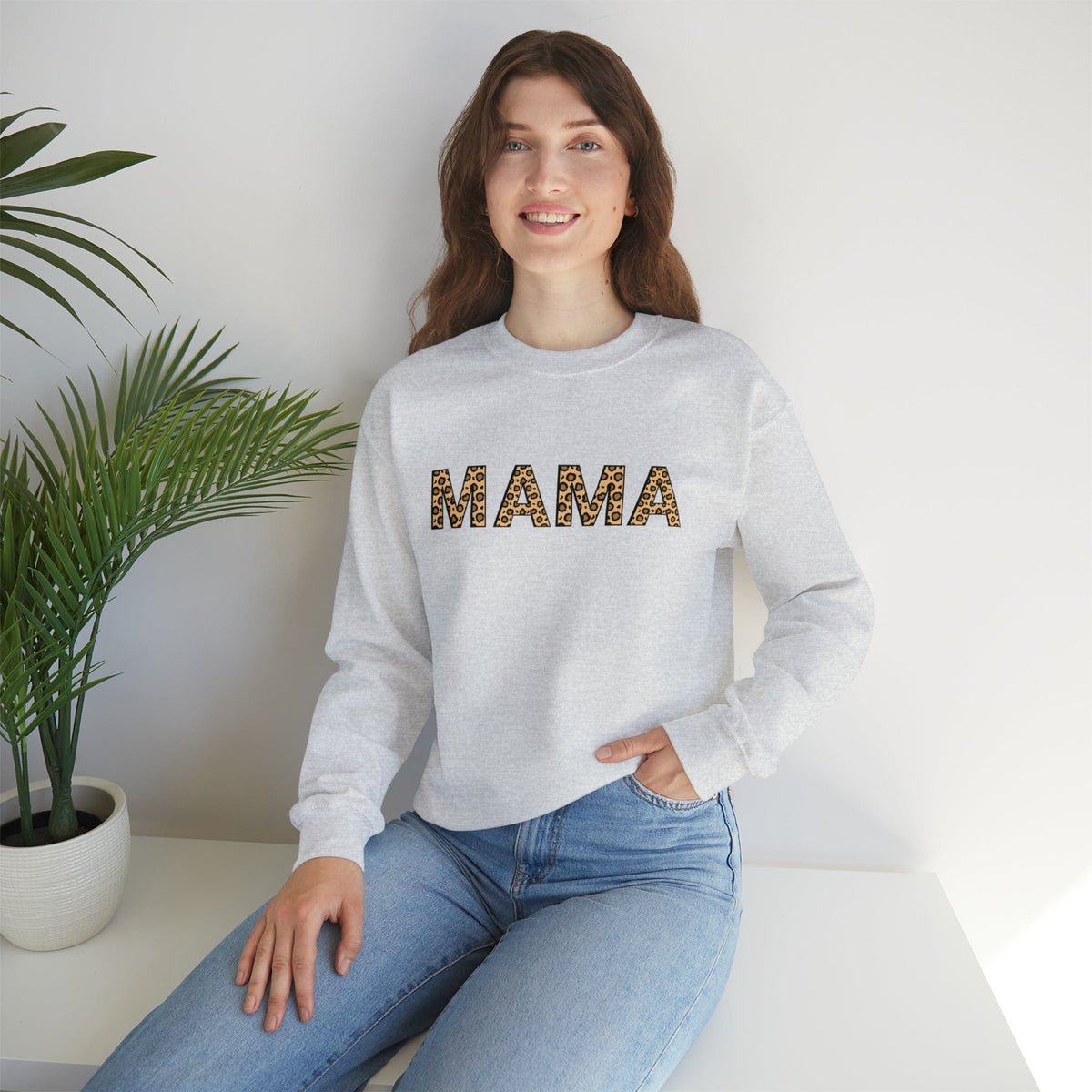 Leopard Print MAMA Sweatshirt | Mom Sweatshirt Sweatshirt TheFringeCultureCollective