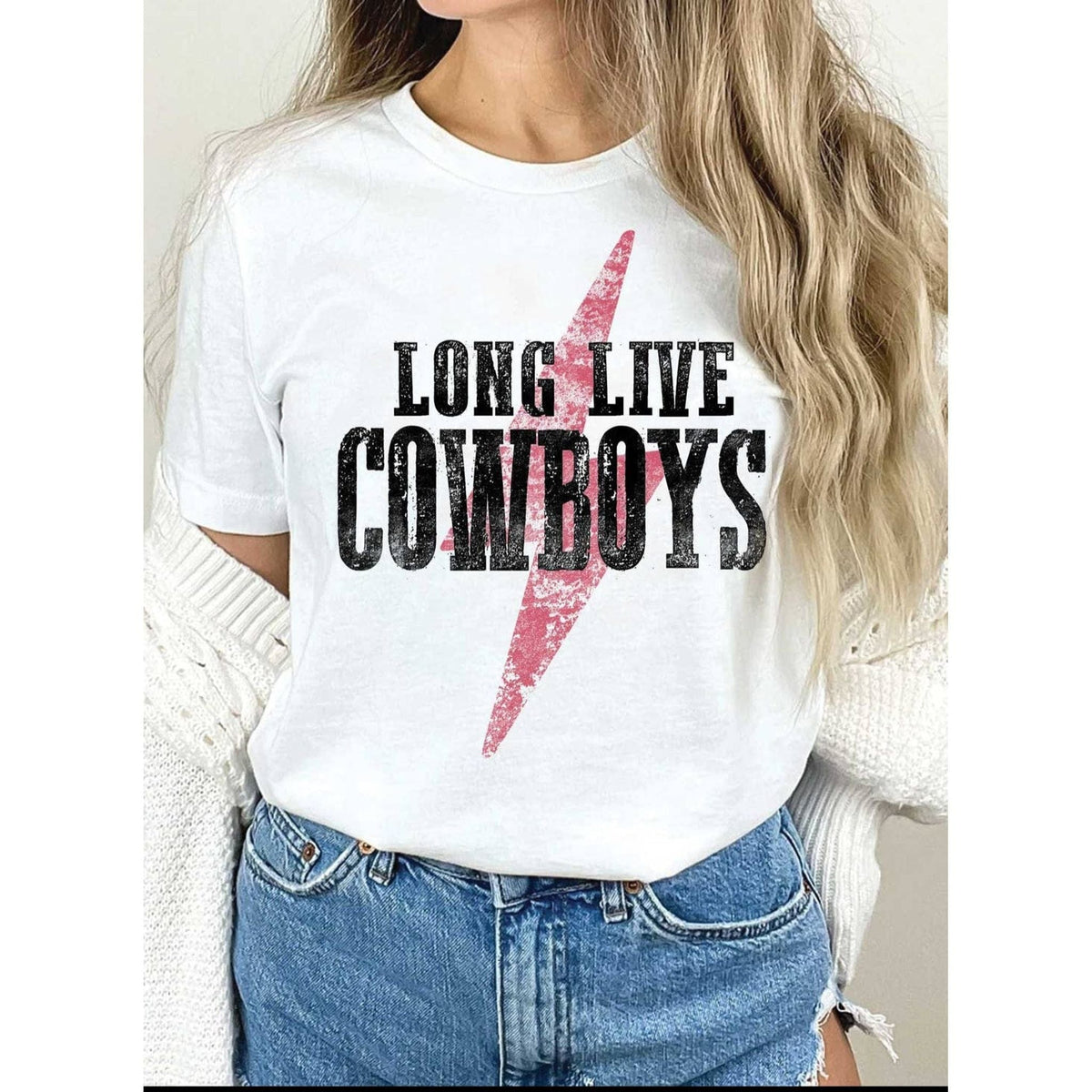 Long Live Cowboys Tee | Country Graphic Tee | Western T-shirt TheFringeCultureCollective