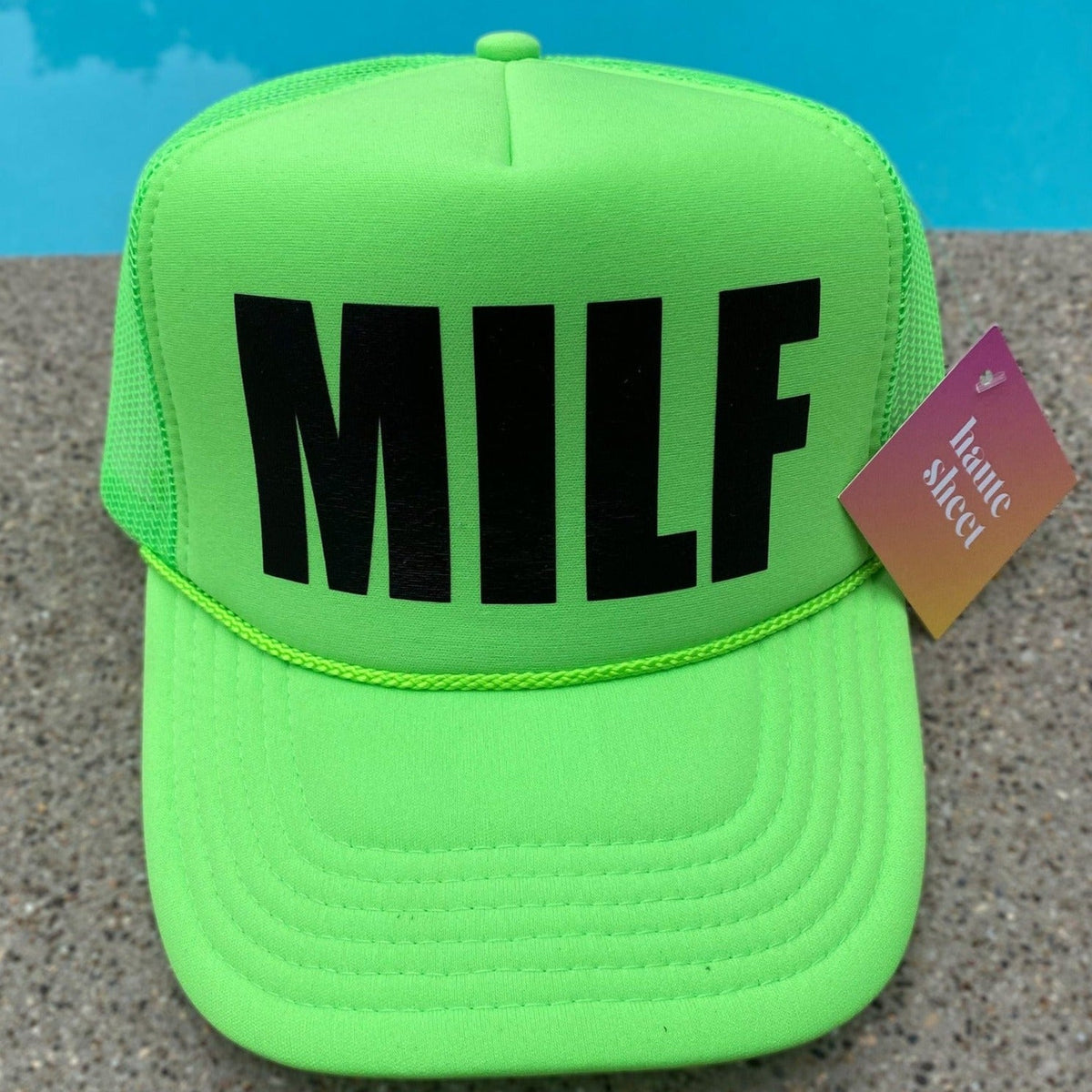MILF - Haute Sheet Trucker Hat Hats TheFringeCultureCollective
