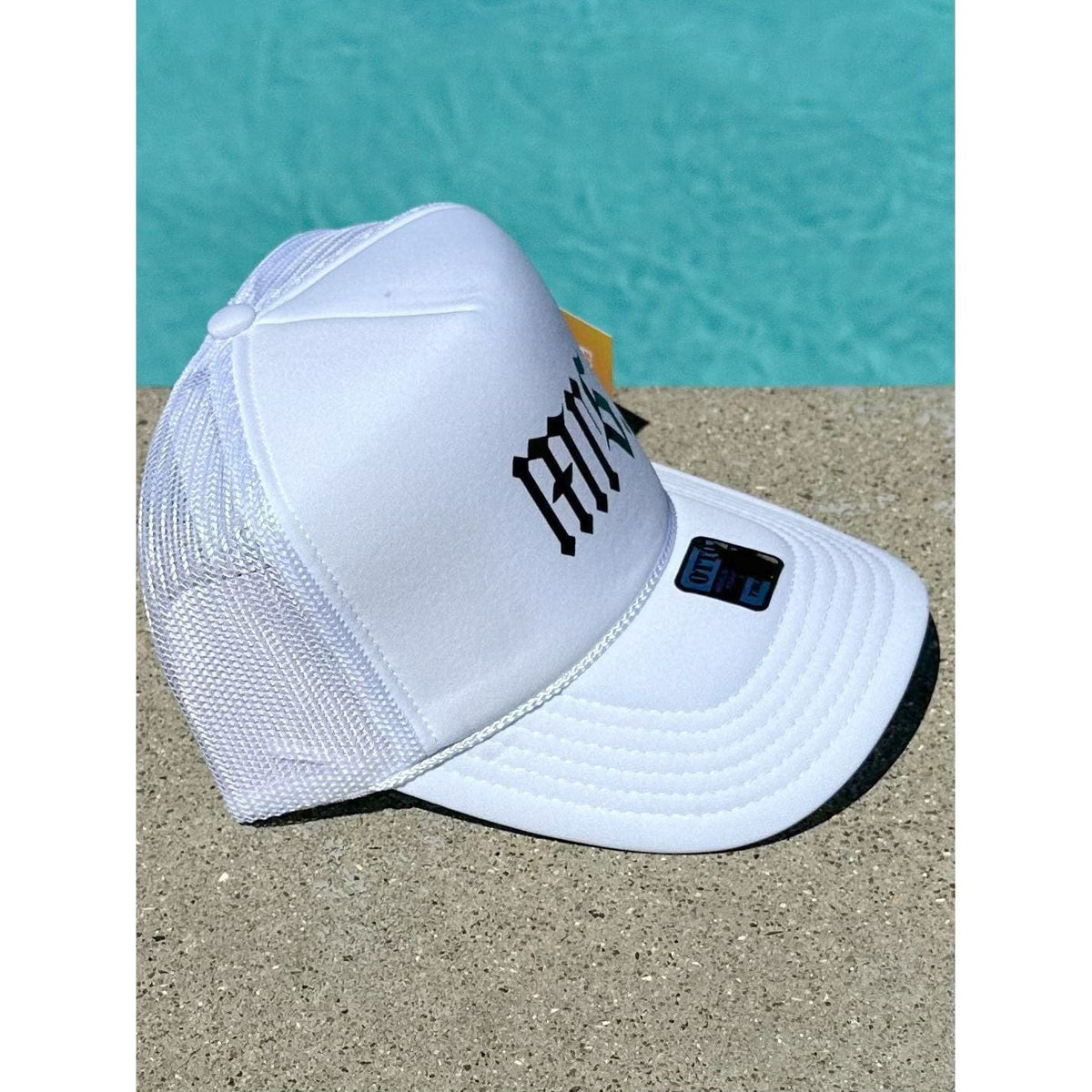 Mrs Trucker Hat | Bridal Hat | White Trucker Hat by Haute Sheet Hats TheFringeCultureCollective