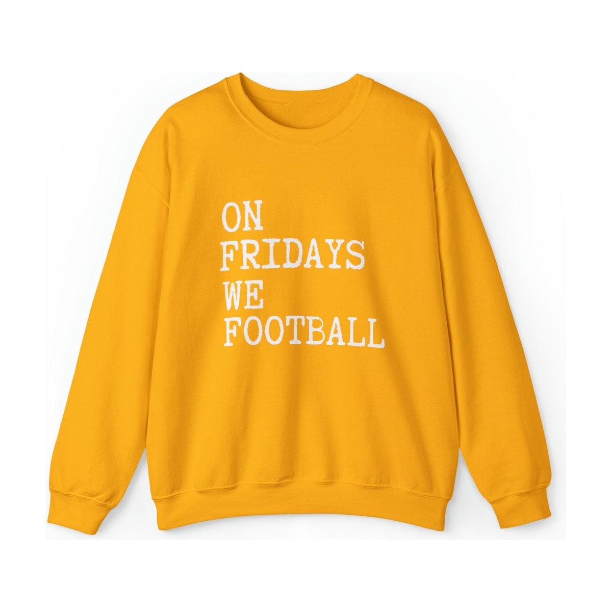 On Fridays We Football Crewneck Sweatshirt | Football Mom Gift Sweatshirt TheFringeCultureCollective