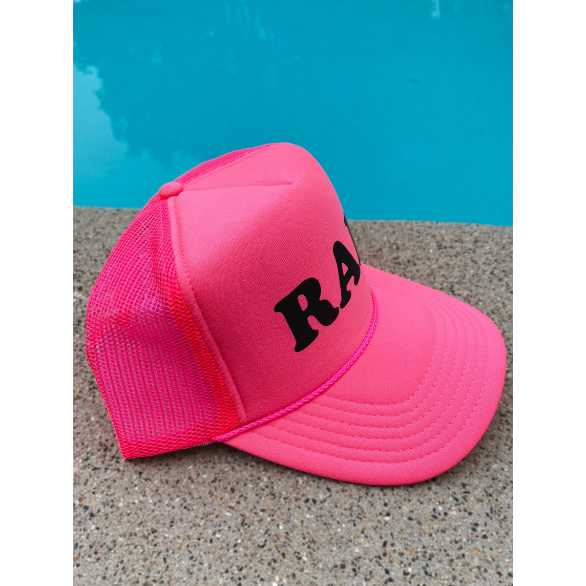 RAD Black and Pink Trucker Hat Hats TheFringeCultureCollective