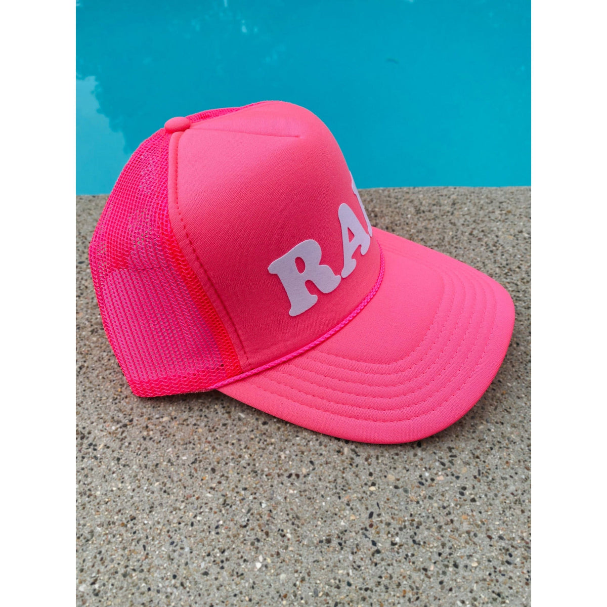 RAD Black and Pink Trucker Hat Hats TheFringeCultureCollective
