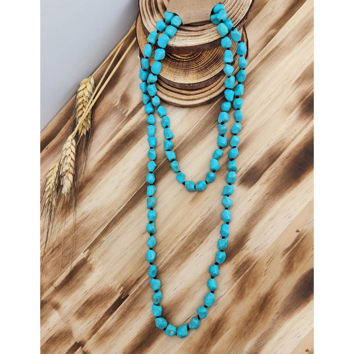Rocky Turquoise Necklace TheFringeCultureCollective