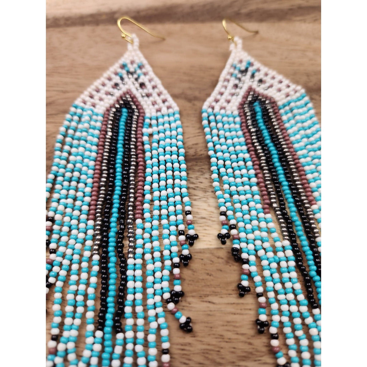 Southern Breeze Fringe Beaded Earrings Beaded Earrings TheFringeCultureCollective