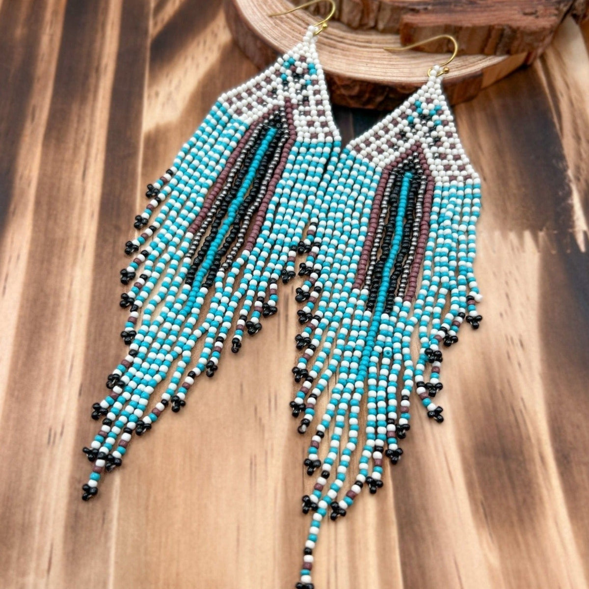 Southern Breeze Fringe Beaded Earrings Beaded Earrings TheFringeCultureCollective