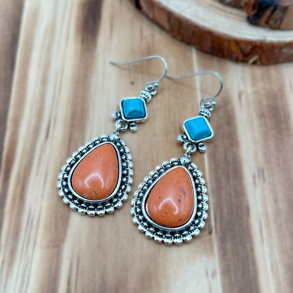 Spencers Stone Drop Earrings Earrings-Western TheFringeCultureCollective
