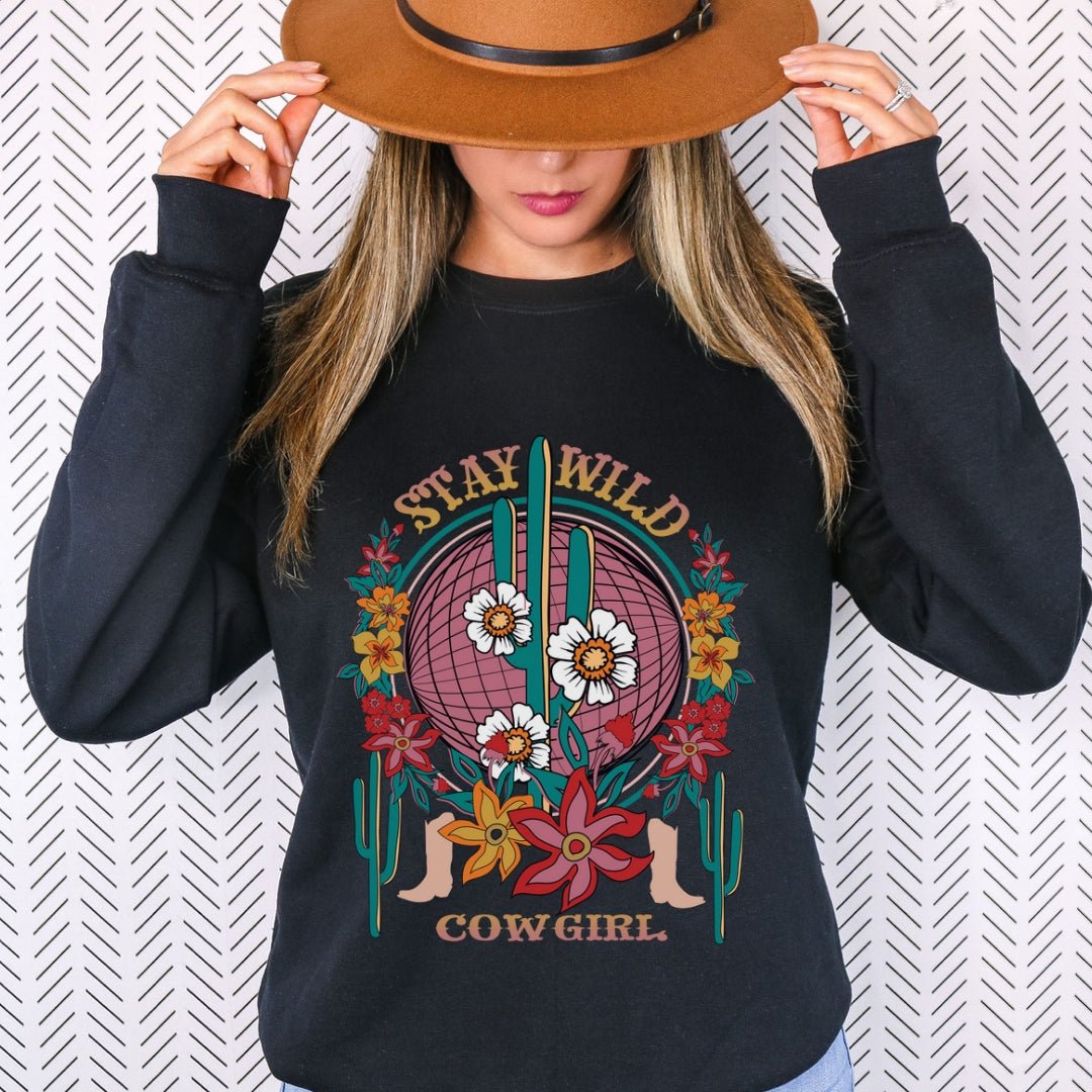 Stay Wild Cowgirl Sweatshirt | Desert Cowgirl Sweatshirt | Western Sweatshirt Sweatshirt TheFringeCultureCollective