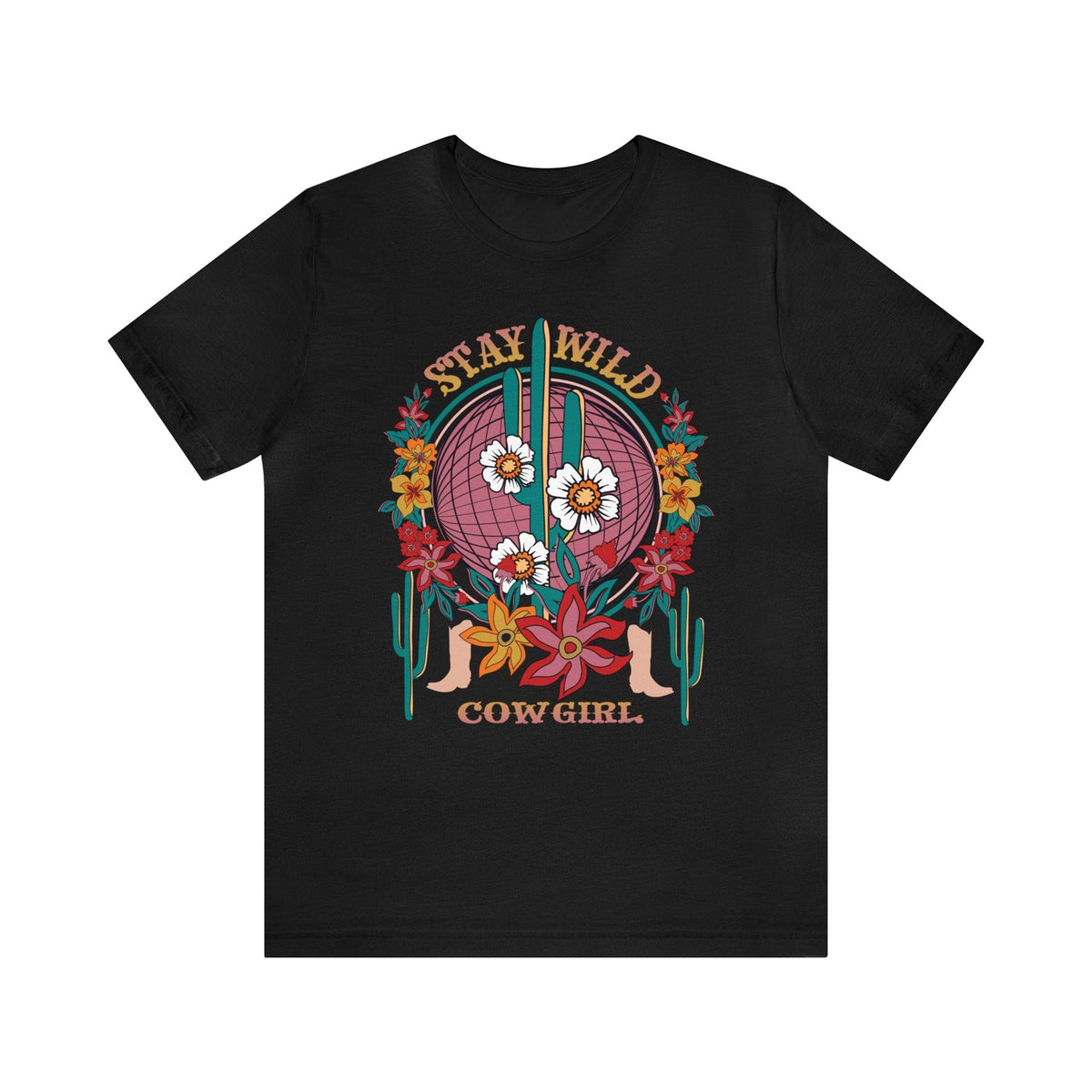 Stay Wild Graphic Tee | Boho Western T-shirt | Western T-shirt T-Shirt TheFringeCultureCollective