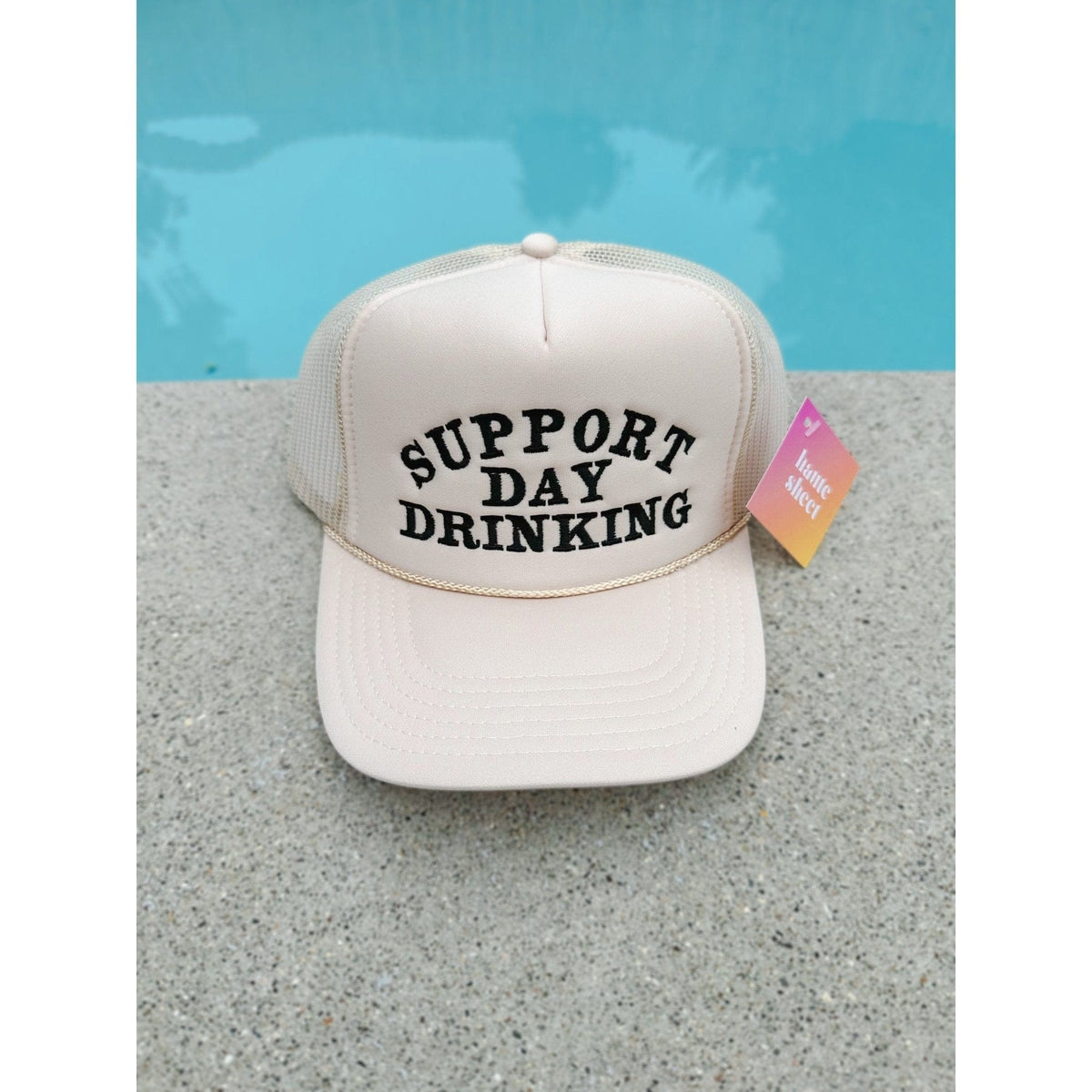 Support Day Drinking- Haute Sheet Trucker Hat Hats TheFringeCultureCollective