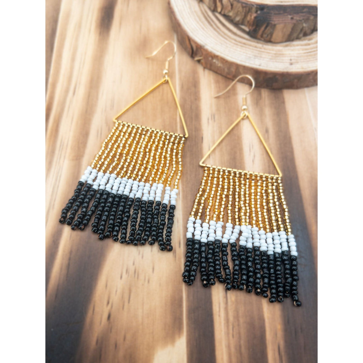 Time Square Beaded Earrings Earrings TheFringeCultureCollective