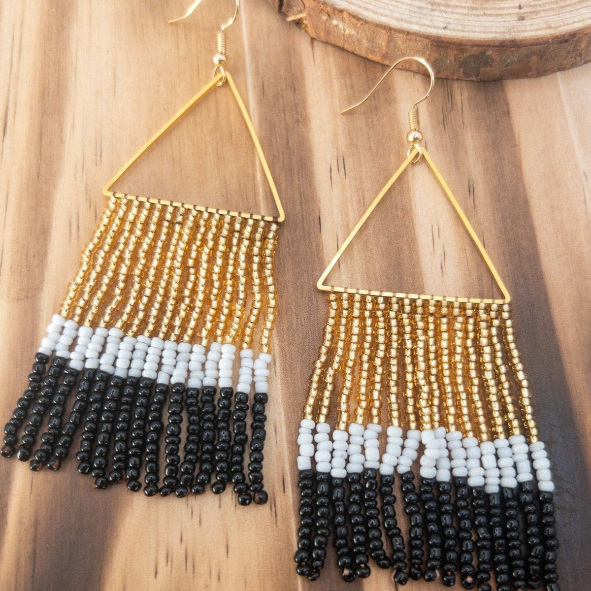Time Square Beaded Earrings Earrings TheFringeCultureCollective