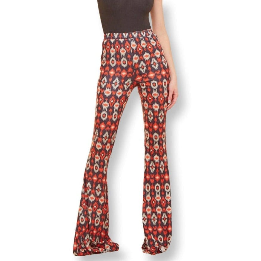 Walk this Way Bold Print Tall Bell Bottom Pants Pants TheFringeCultureCollective