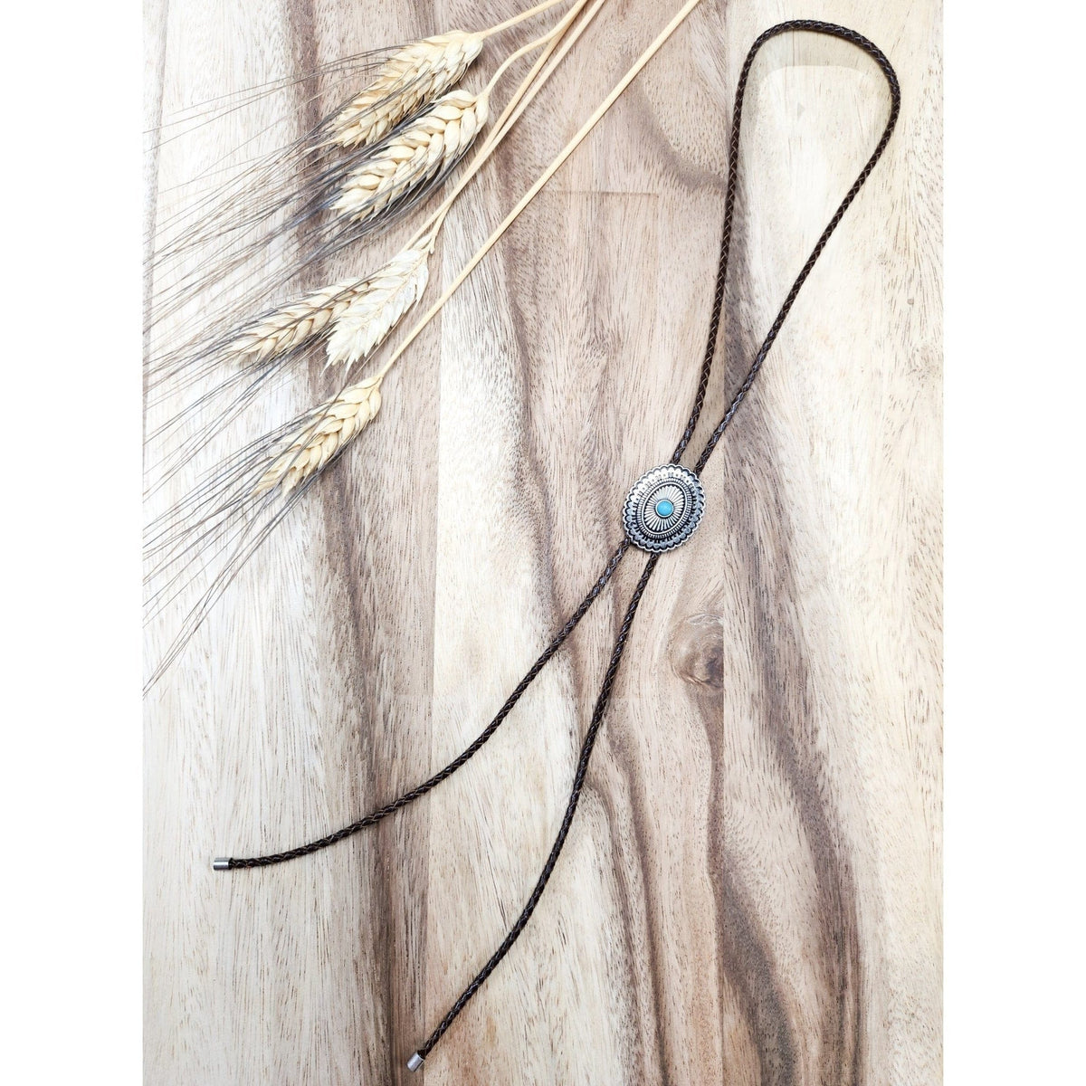 Western Concho Bolo Tie Necklace Western Necklace TheFringeCultureCollective