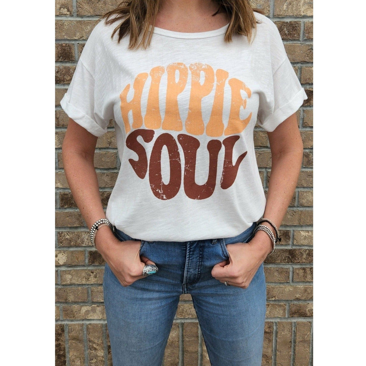 Women's Hippie Soul graphic tee Graphic T-shirt TheFringeCultureCollective