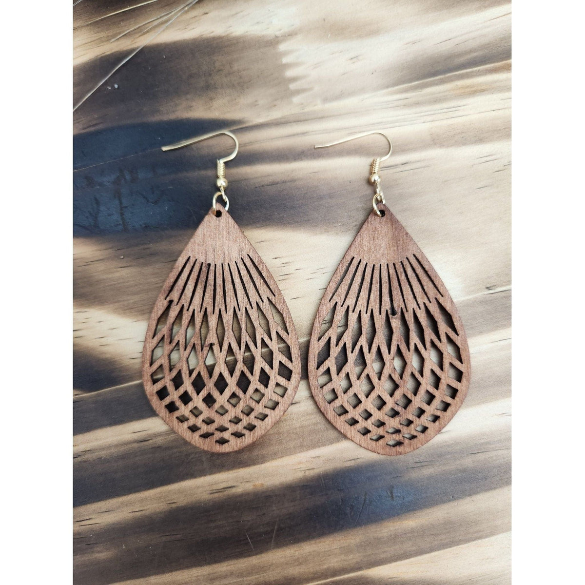 Wooden Dangle Earrings | Lightweight | Boho Vibes Earrings TheFringeCultureCollective