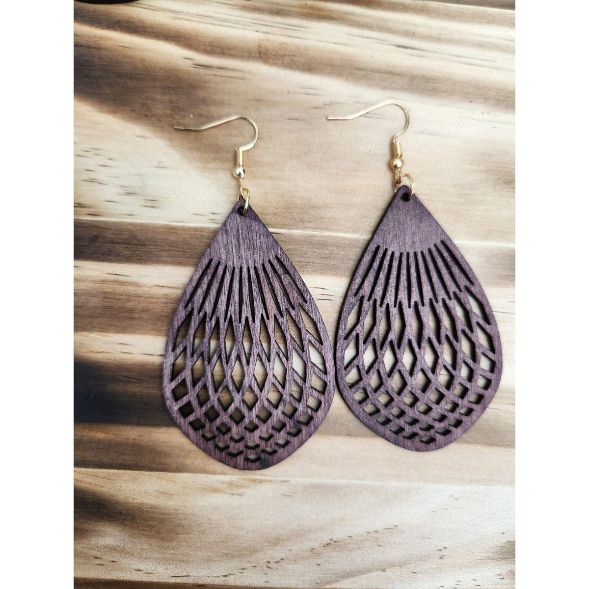 Wooden Dangle Earrings | Lightweight | Boho Vibes Earrings TheFringeCultureCollective